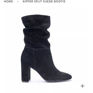 Chinese Laundry black Kipper Suede Bootie size 7.